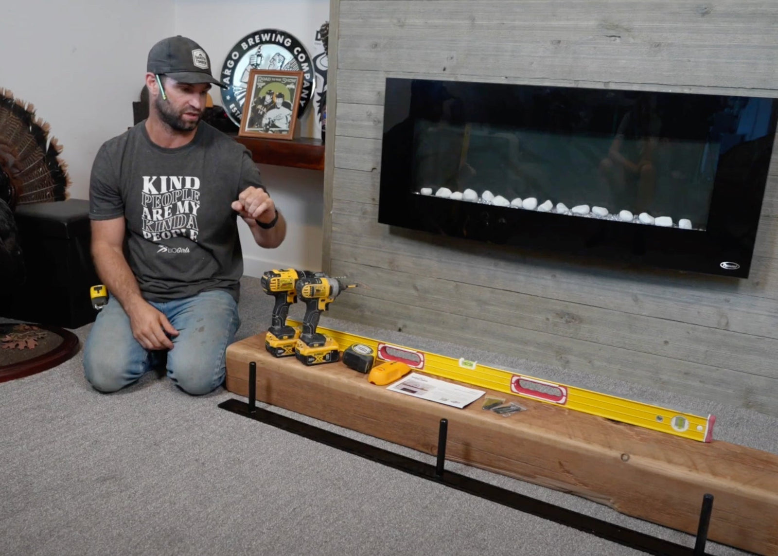 Mantel Installation Video - Dakota Timber Co