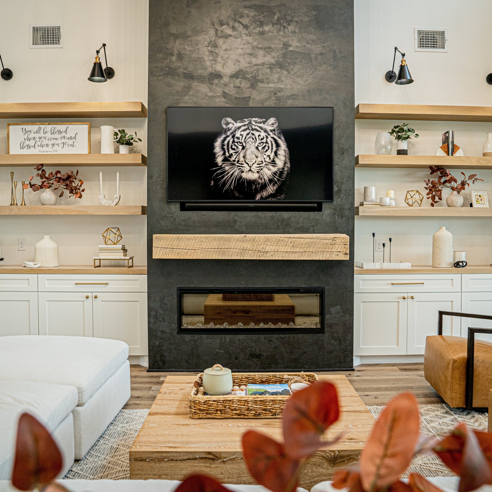 Reclaimed Wood Fireplace Mantel