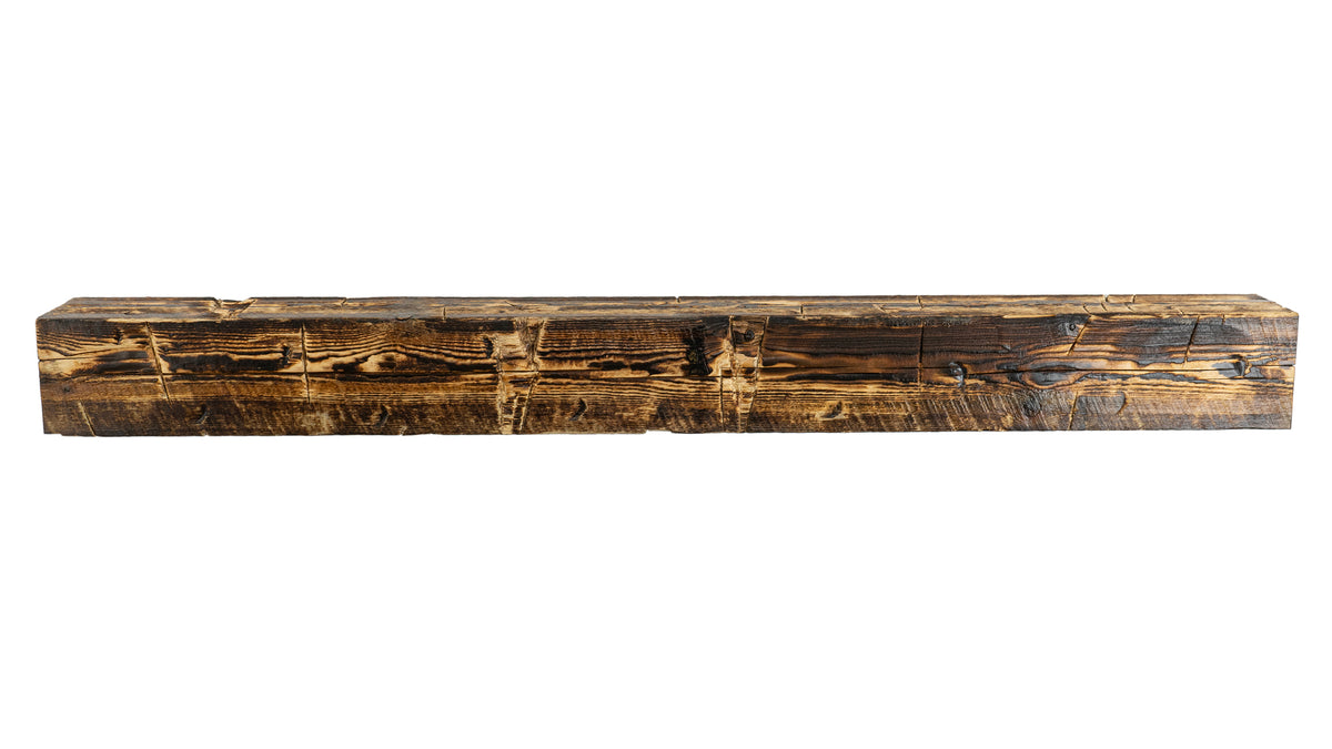 6&quot; x 6&quot; x 62.5&quot; Reclaimed Mantel - Dakota Timber Co