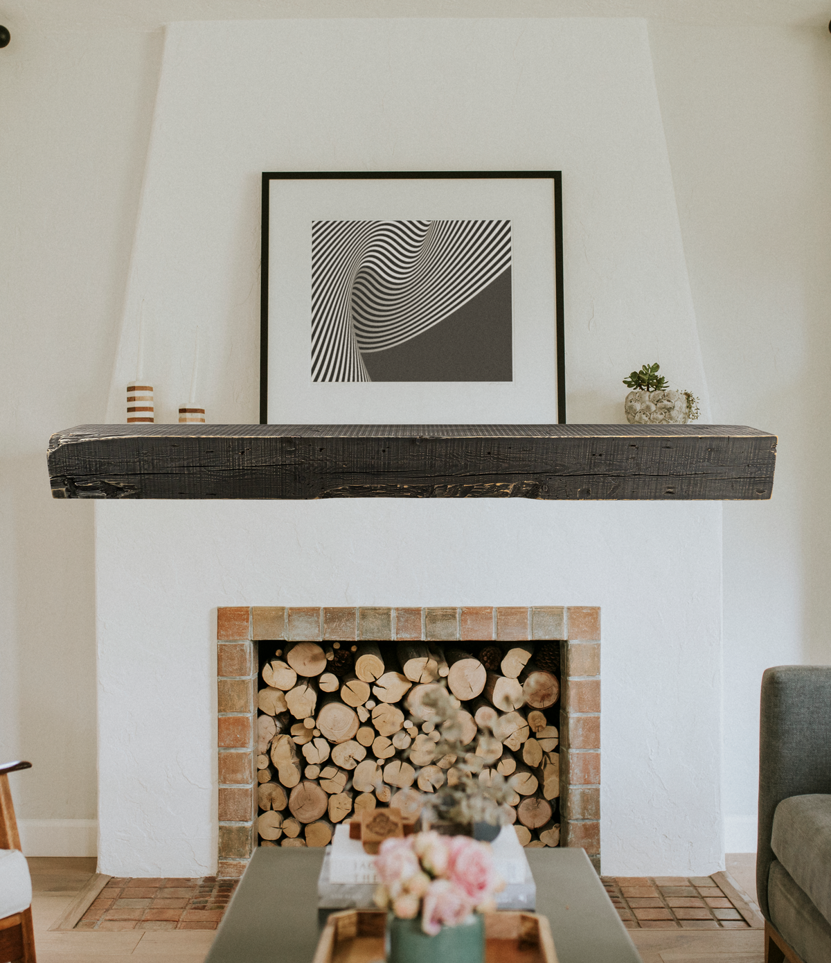 8.5&quot; x 9&quot; x 93&quot; Reclaimed Mantel - Dakota Timber Co