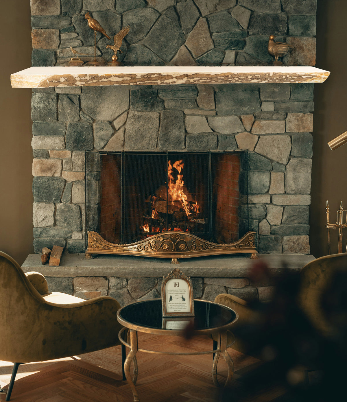 3.5&quot; x 9.5-12.5&quot; x 83.5&quot; Live Edge Mantel - Dakota Timber Co