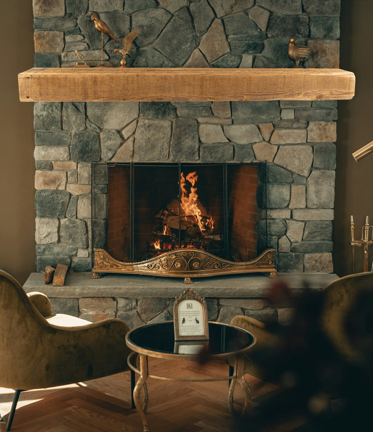 6&quot; x 8&quot; x 69.5&quot; Reclaimed Mantel - Dakota Timber Co