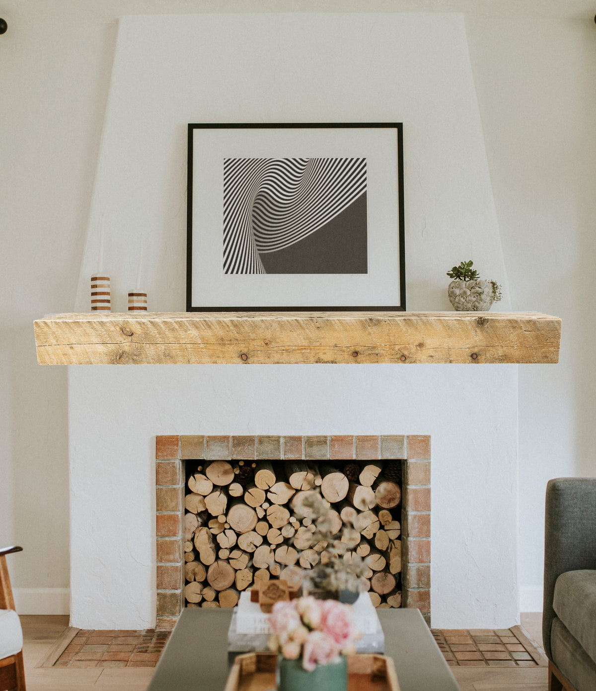 8&quot; x 9&quot; x 88&quot; Reclaimed Mantel
