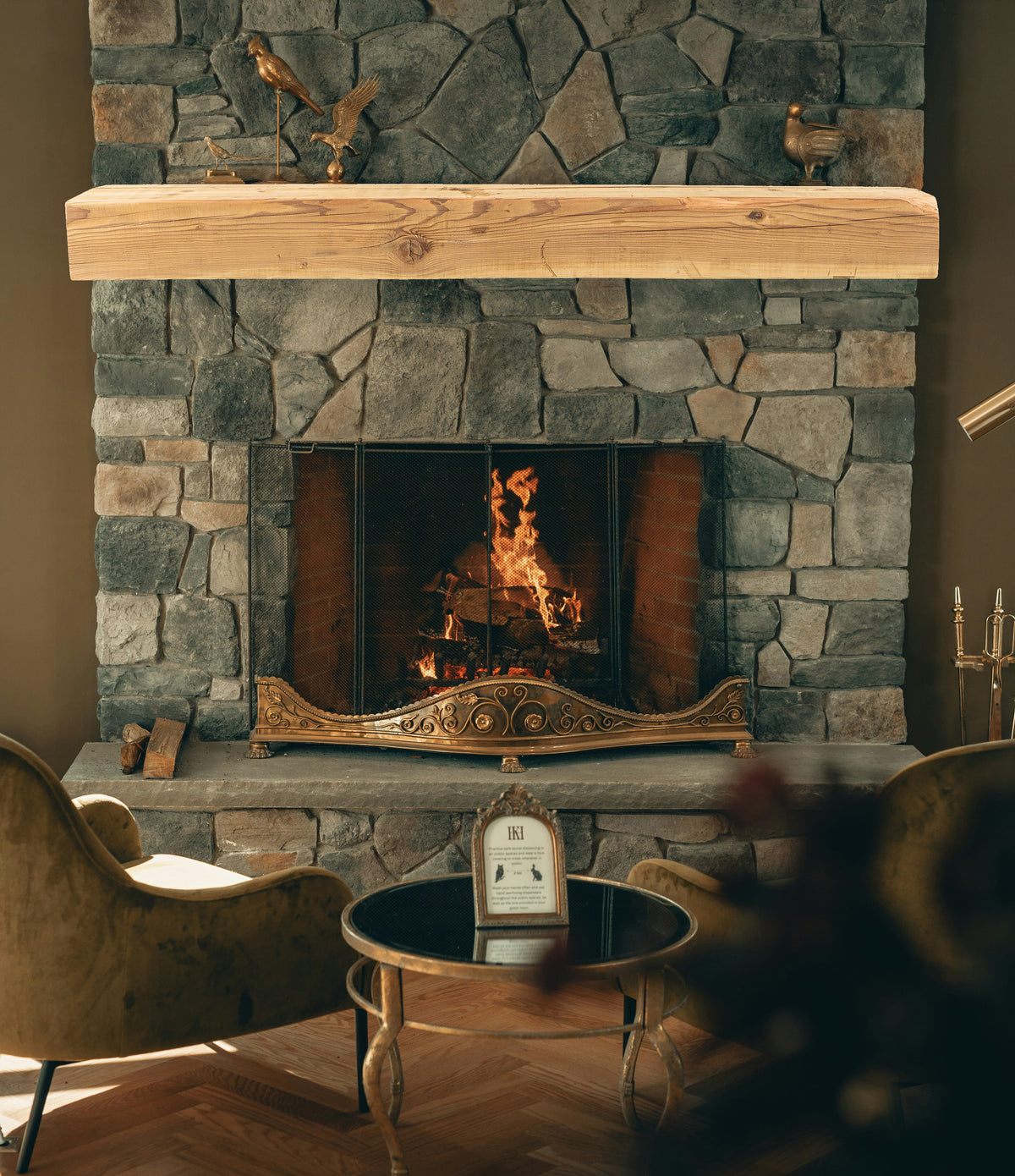 5&quot; x 8&quot; x 56&quot; Reclaimed Mantel - Dakota Timber Co