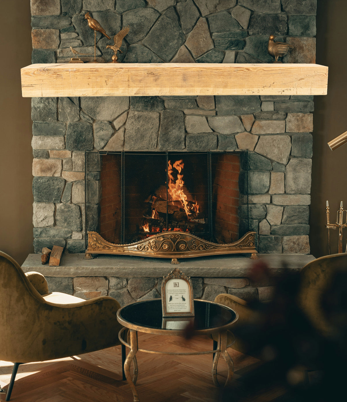 5.5&quot; x 8.5&quot; x 55&quot; Reclaimed Mantel - Dakota Timber Co