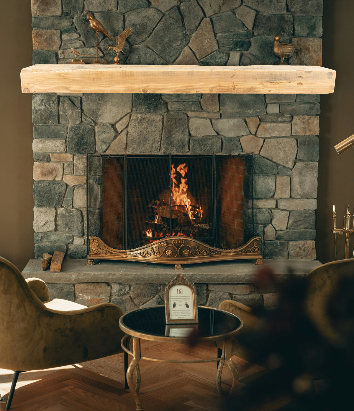 5.5&quot; x 8.5&quot; x 70&quot; Reclaimed Mantel - Dakota Timber Co