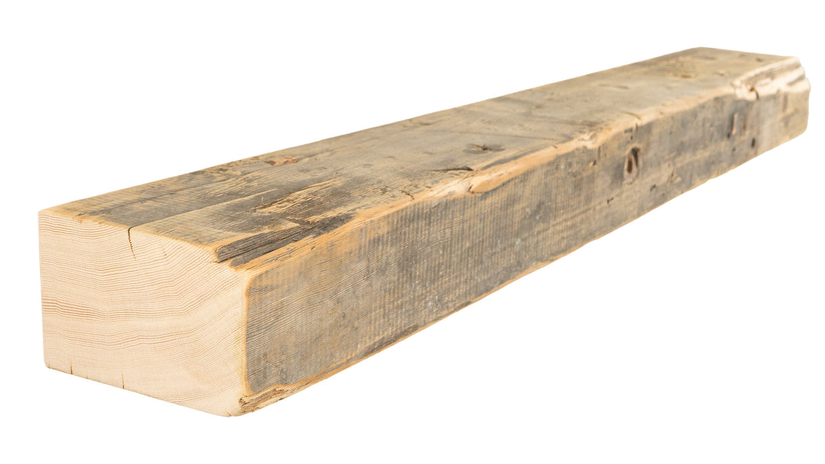 Reclaimed Wood Fireplace Mantel - Dakota Timber Co - Fireplace Mantels