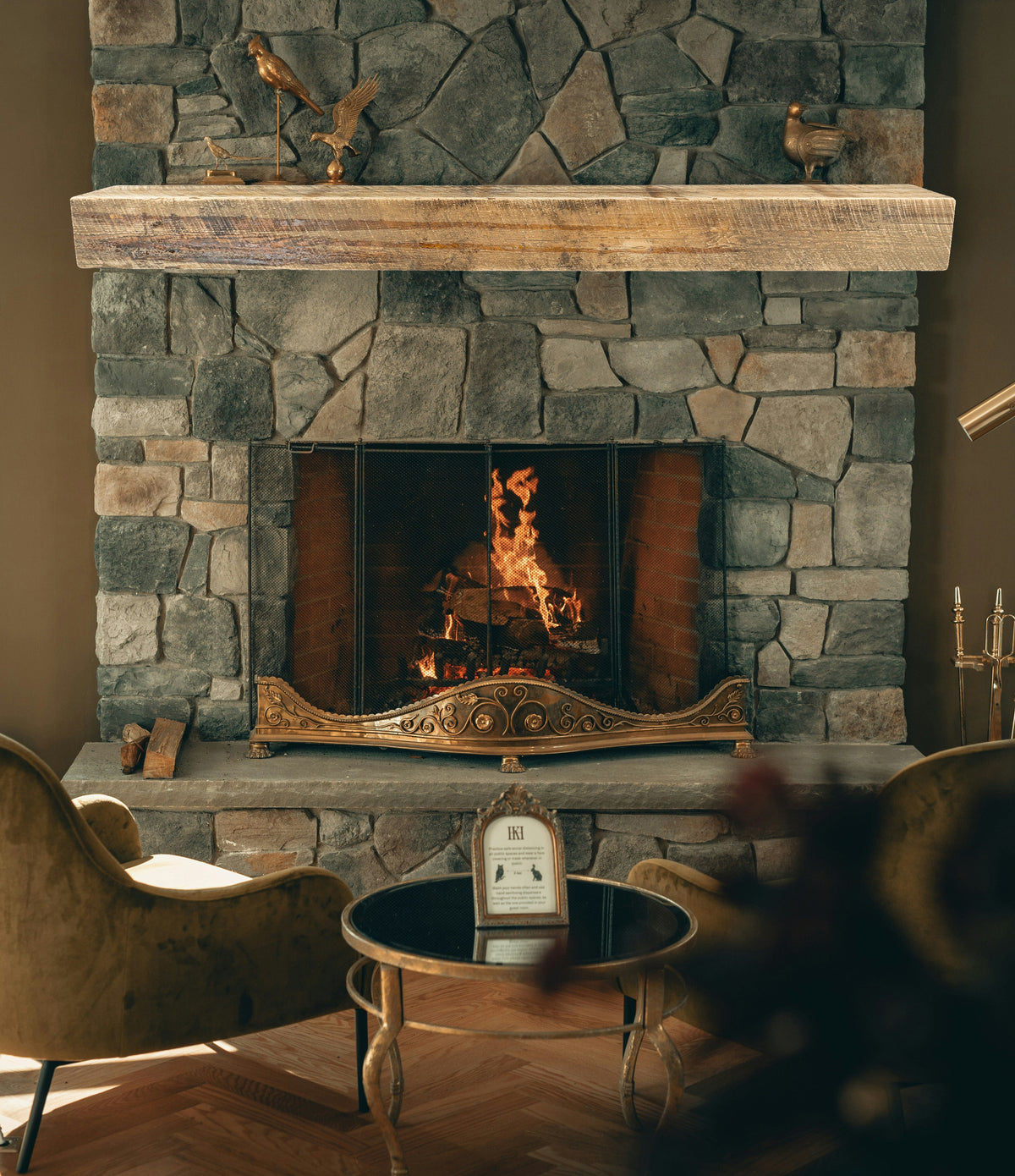 Reclaimed Wood Fireplace Mantel - Dakota Timber Co - Fireplace Mantels
