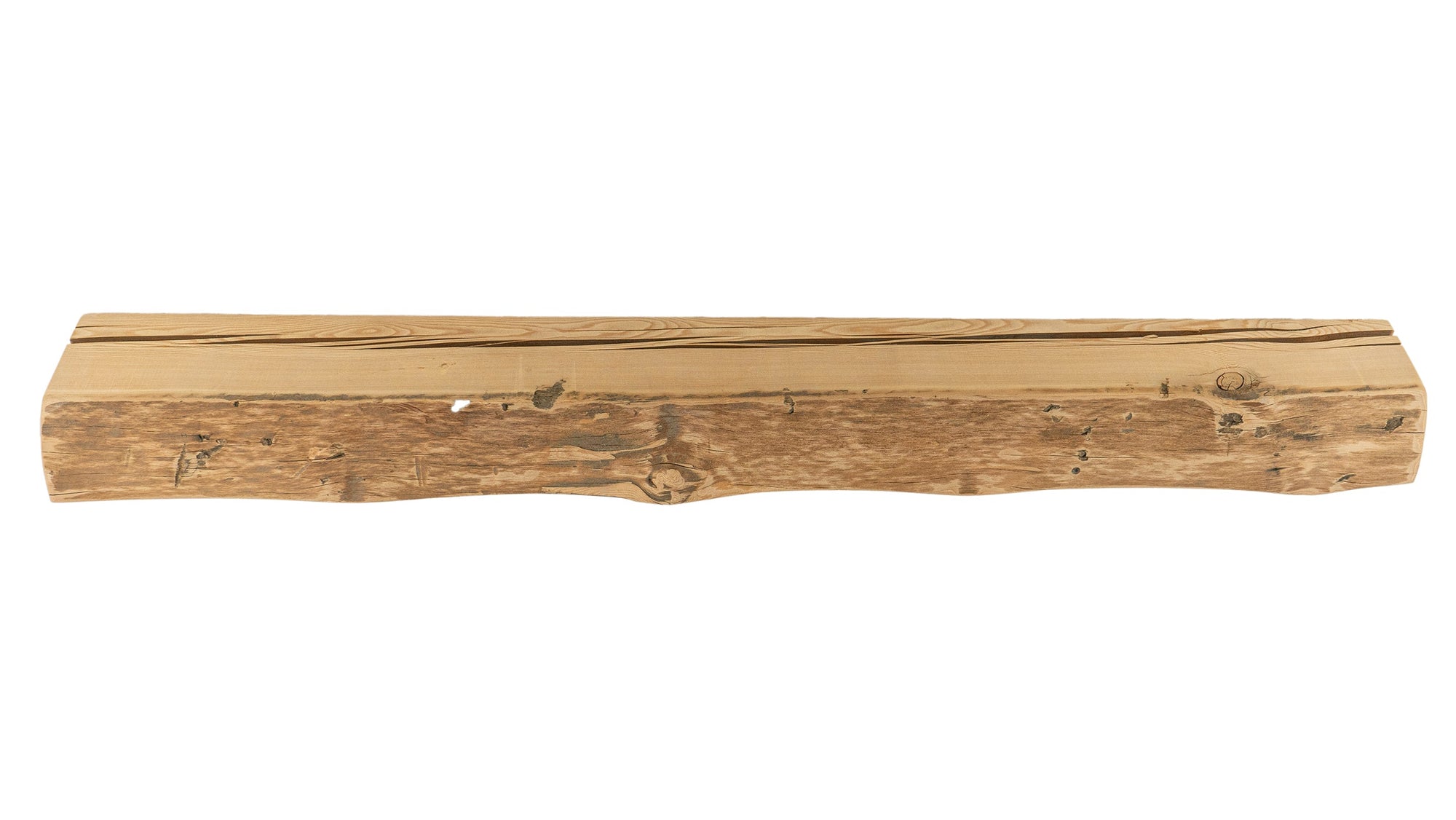 Reclaimed Live Edge Wood Fireplace Mantel - Dakota Timber Co - Fireplace Mantels