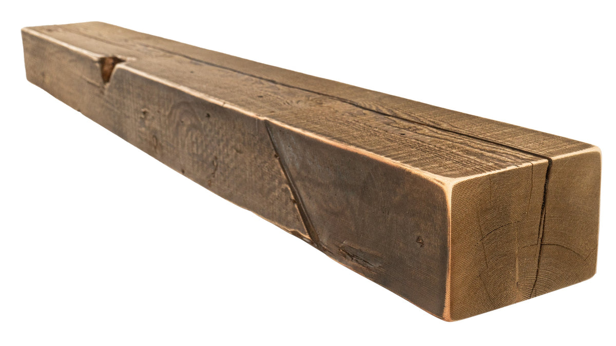 Reclaimed Wood Fireplace Mantel - Dakota Timber Co - Fireplace Mantels