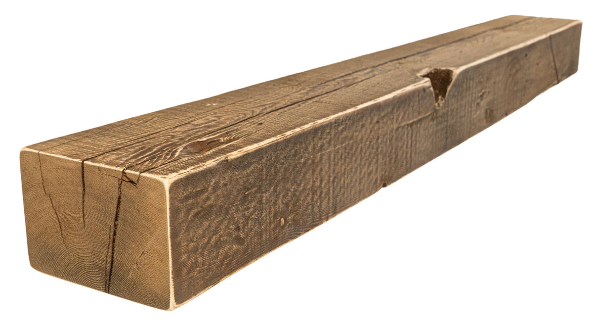 Reclaimed Wood Fireplace Mantel - Dakota Timber Co - Fireplace Mantels
