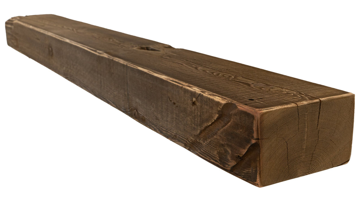 Reclaimed Wood Fireplace Mantel - Dakota Timber Co - Fireplace Mantels