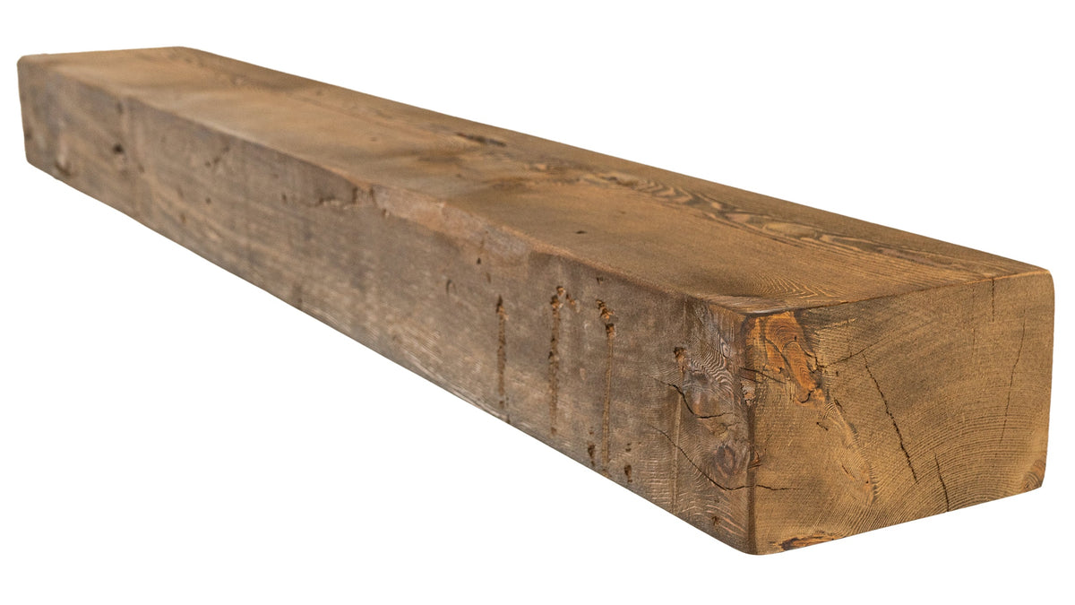 Reclaimed Wood Fireplace Mantel - Dakota Timber Co - Fireplace Mantels