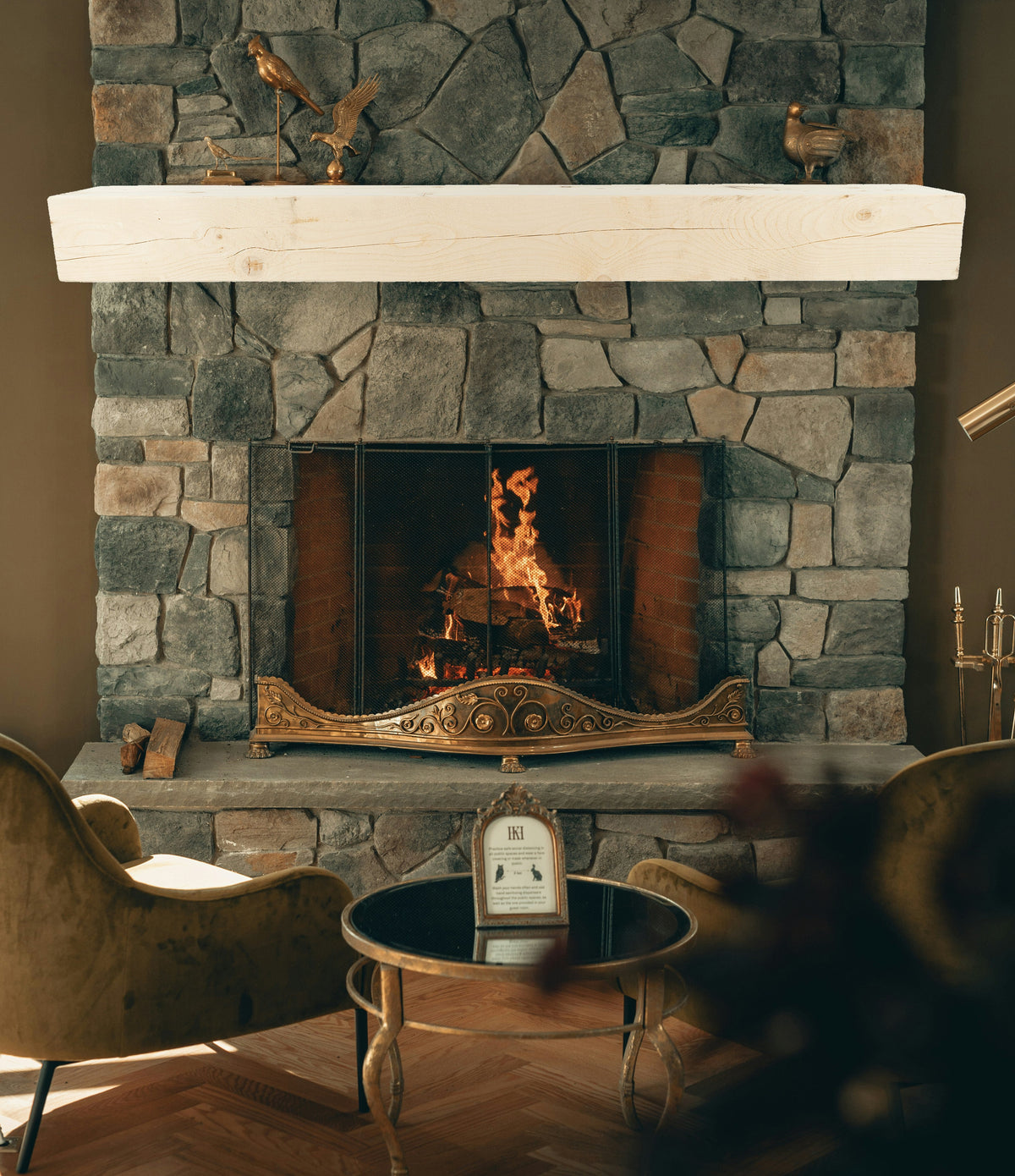 Reclaimed Wood Fireplace Mantel - Dakota Timber Co - Fireplace Mantels