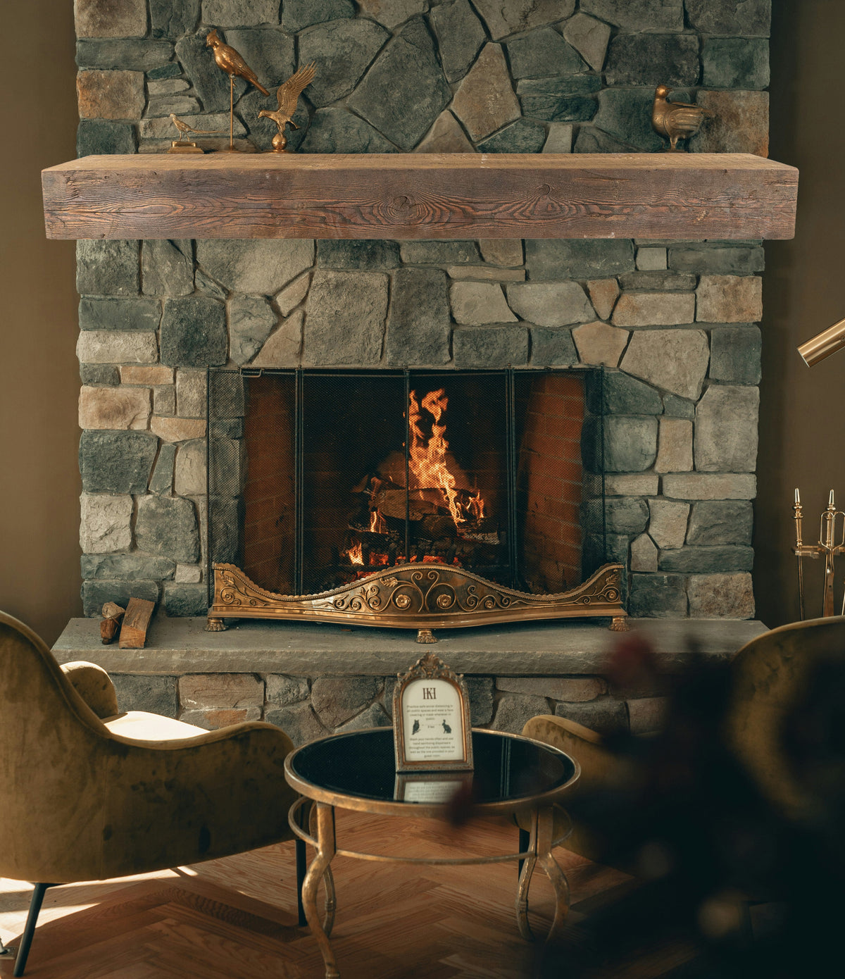 Reclaimed Wood Fireplace Mantel - Dakota Timber Co - Fireplace Mantels