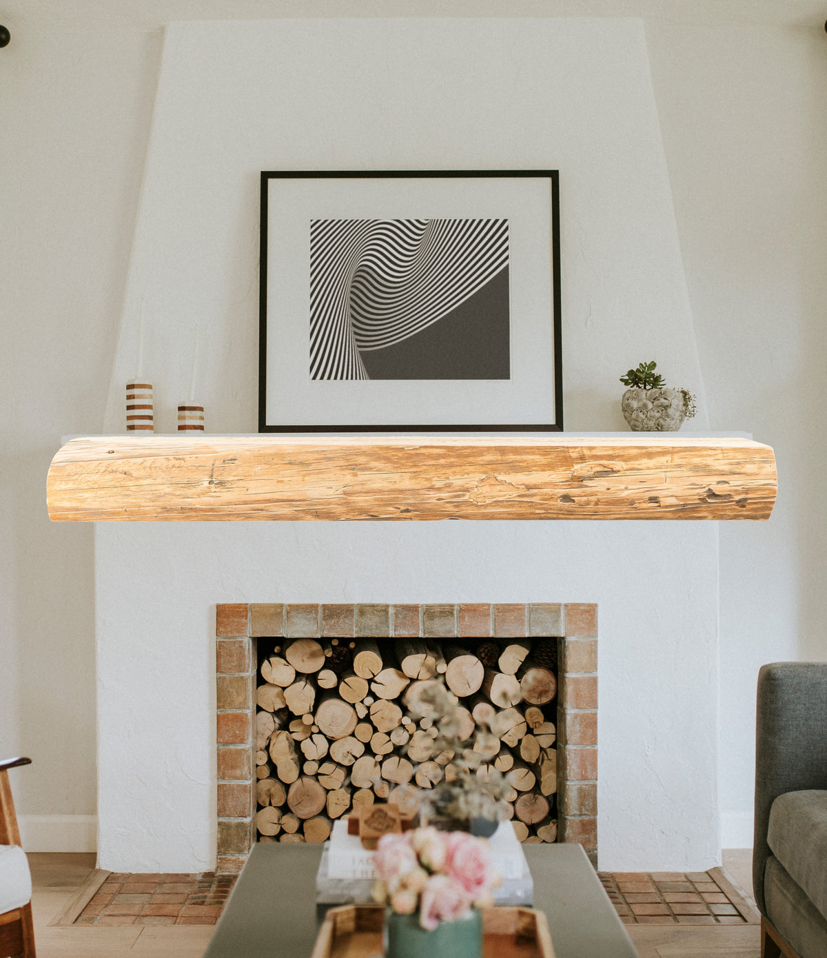 Reclaimed Wood Fireplace Mantel - Dakota Timber Co - Fireplace Mantels
