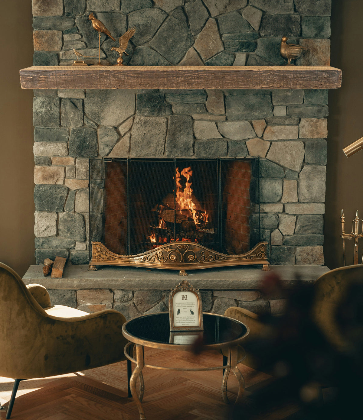 Reclaimed Wood Fireplace Mantel - Dakota Timber Co - Fireplace Mantels