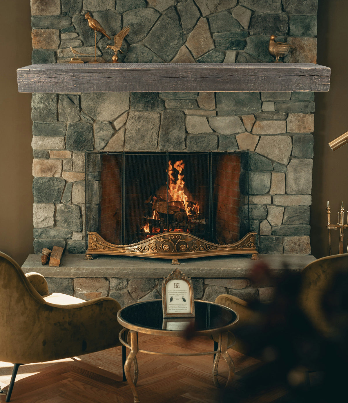 Reclaimed Wood Fireplace Mantel - Dakota Timber Co - Fireplace Mantels