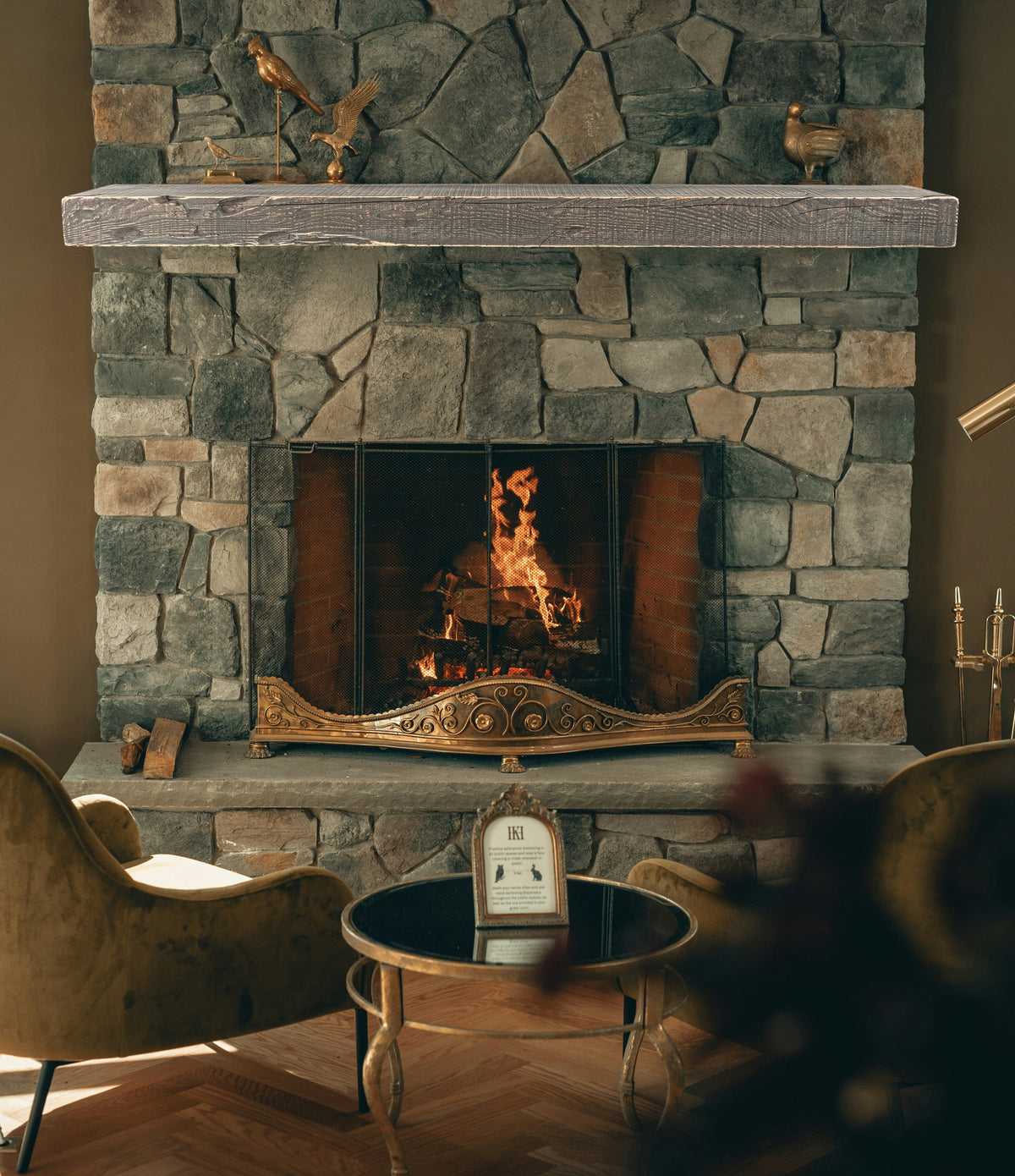Reclaimed Wood Fireplace Mantel - Dakota Timber Co - Fireplace Mantels