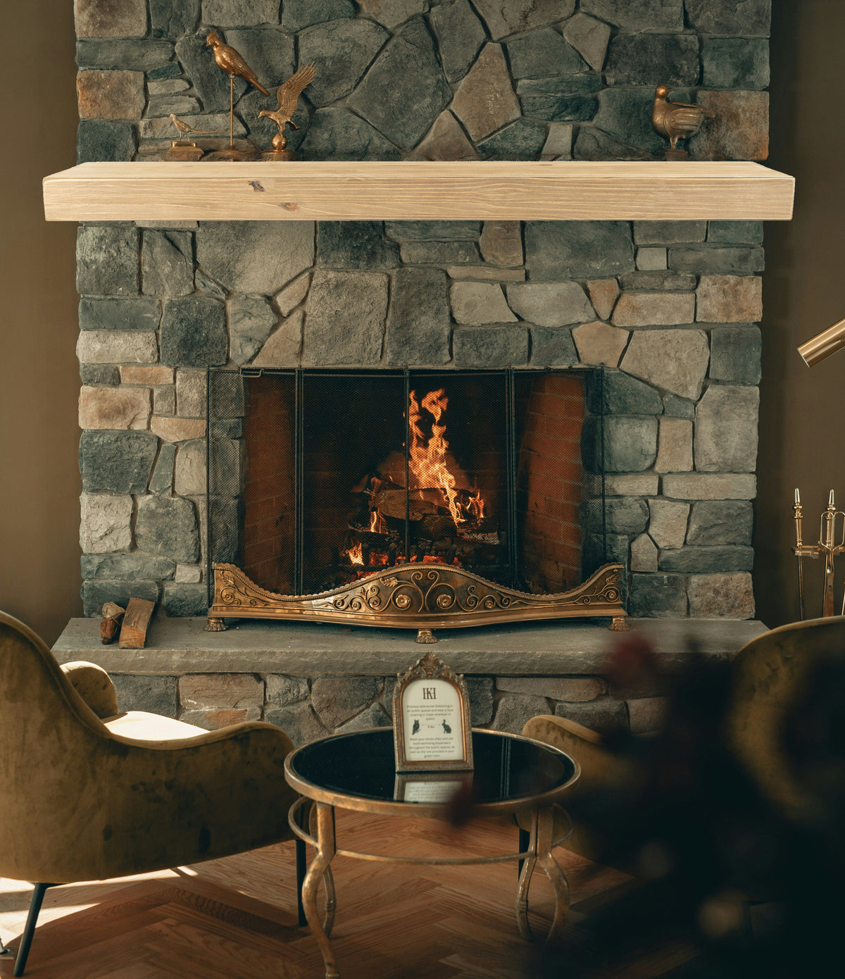 Reclaimed Wood Fireplace Mantel - Dakota Timber Co - Fireplace Mantels