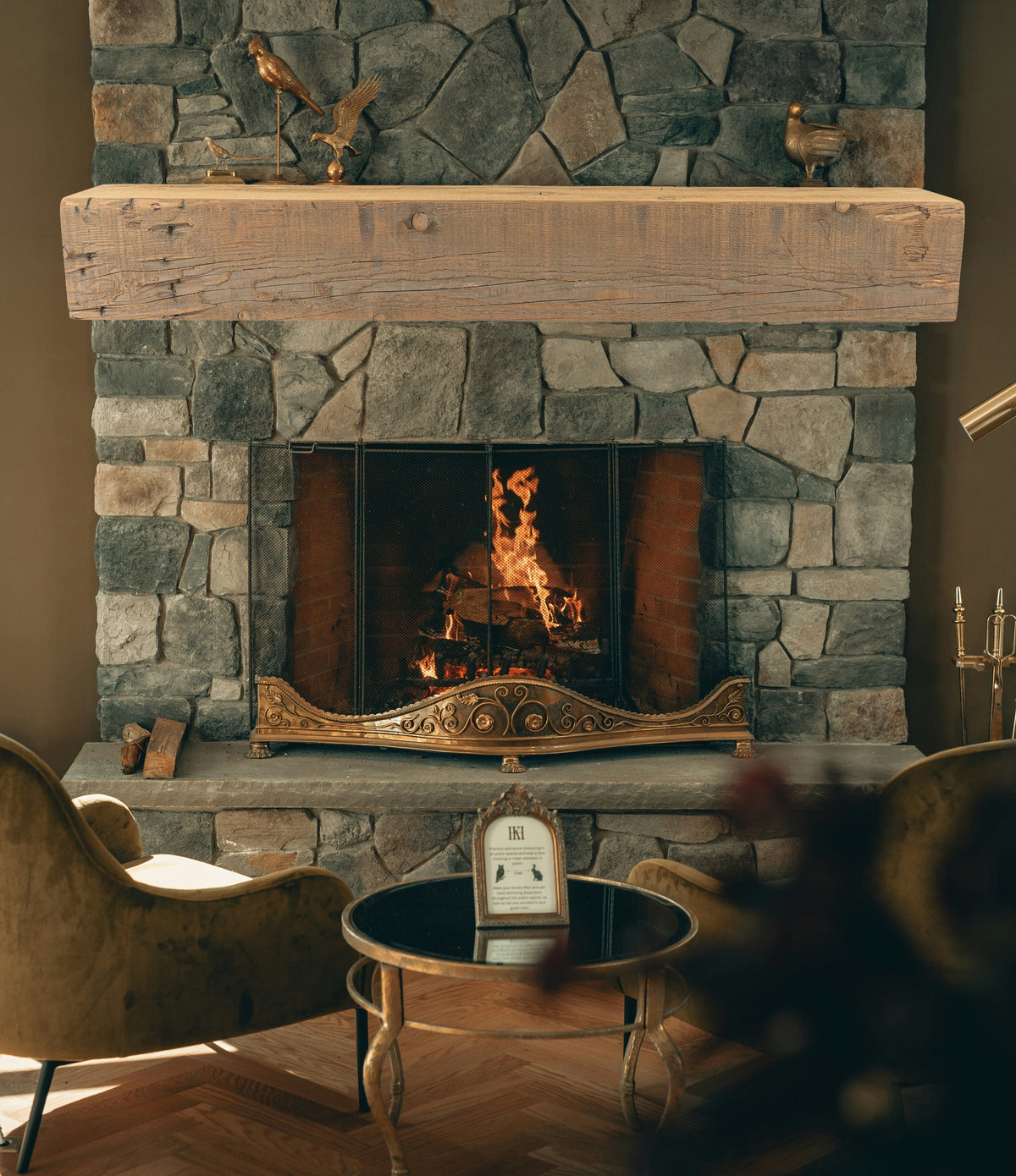 Reclaimed Wood Fireplace Mantel - Dakota Timber Co - Fireplace Mantels