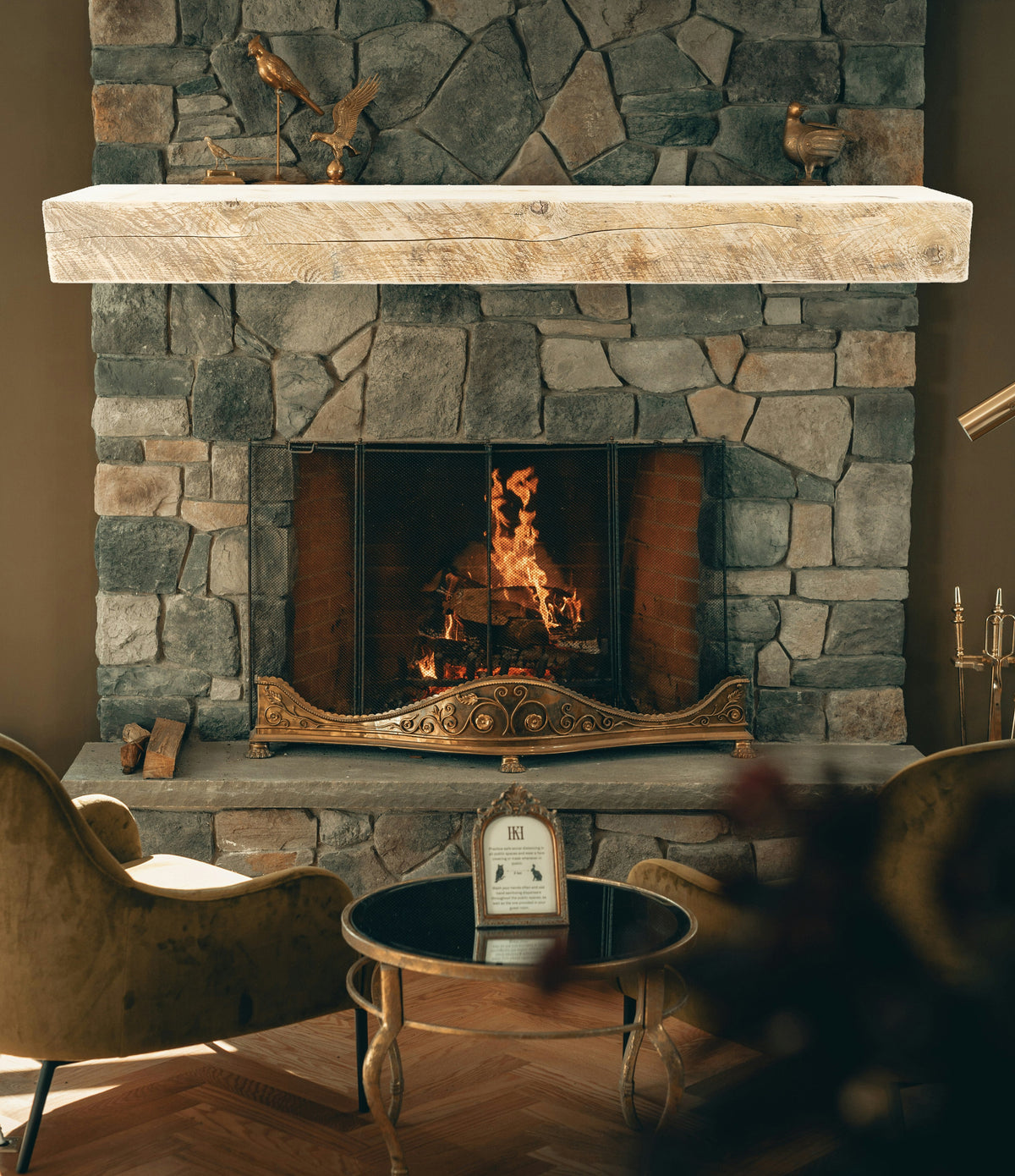 Reclaimed Wood Fireplace Mantel - Dakota Timber Co - Fireplace Mantels