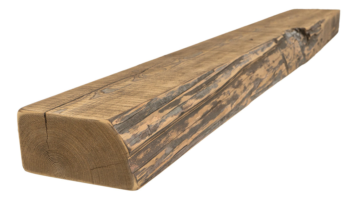 Reclaimed Wood Fireplace Mantel - Dakota Timber Co - Fireplace Mantels