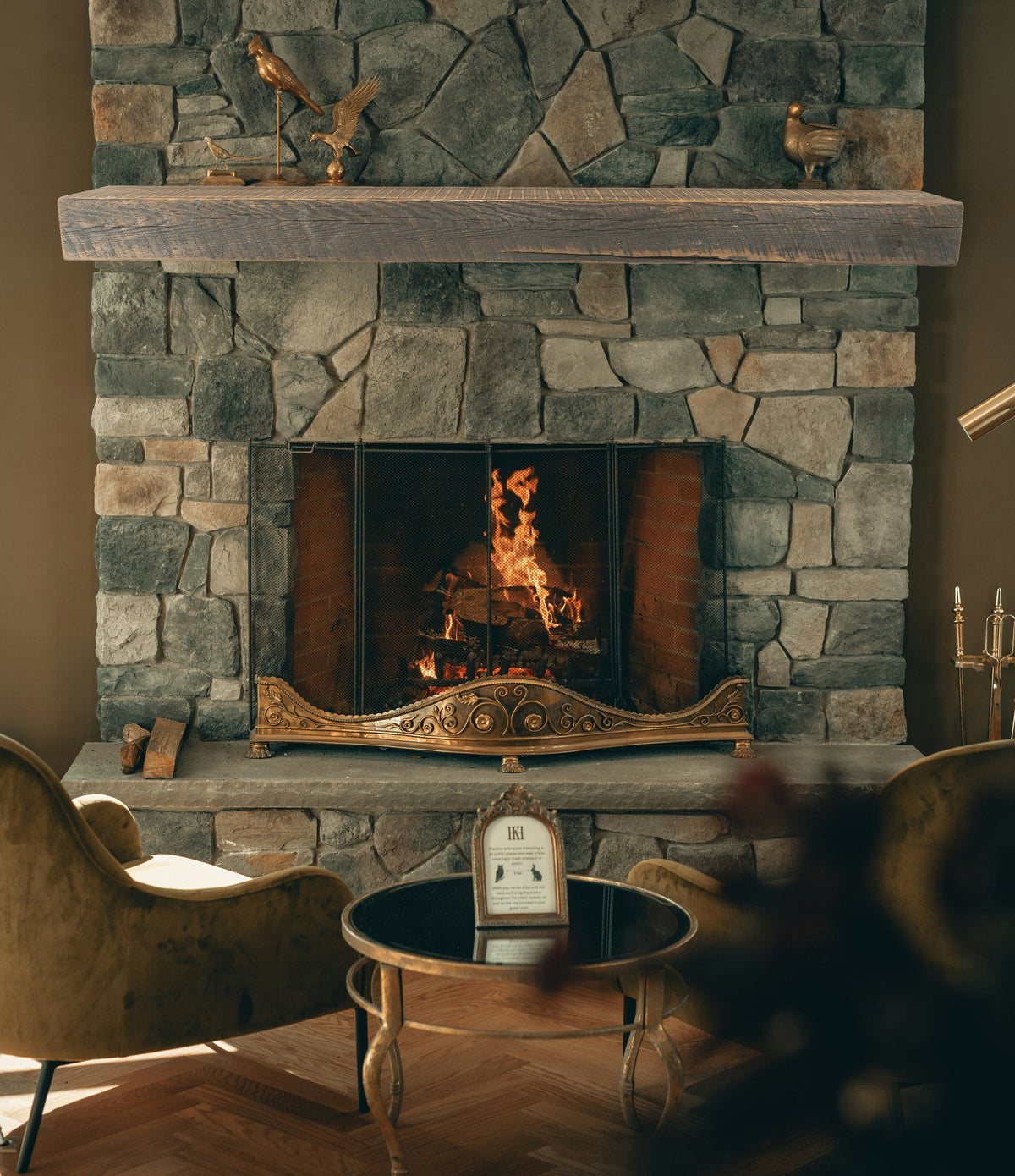 Reclaimed Wood Fireplace Mantel - Dakota Timber Co - Fireplace Mantels