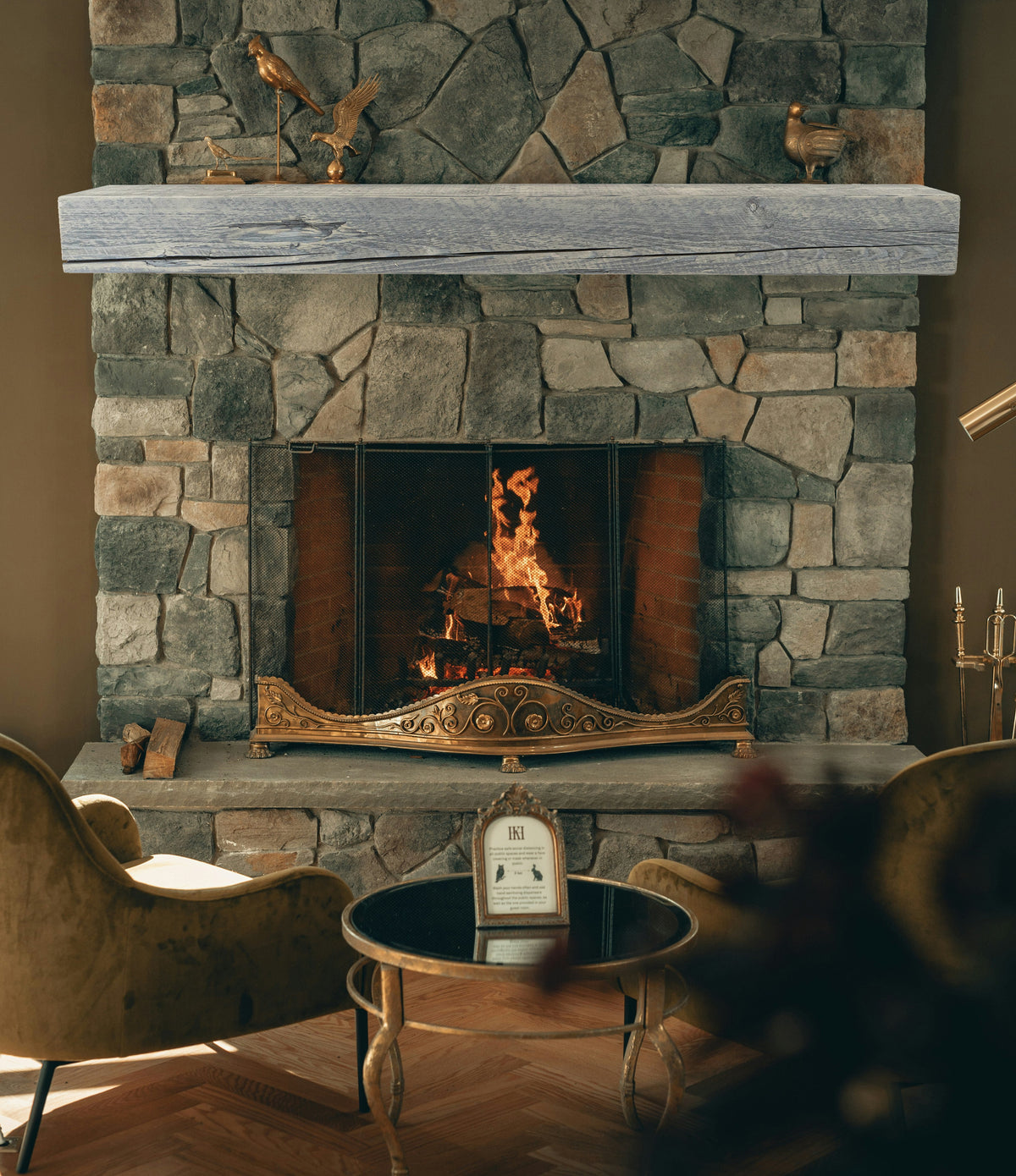 Reclaimed Wood Fireplace Mantel - Dakota Timber Co - Fireplace Mantels