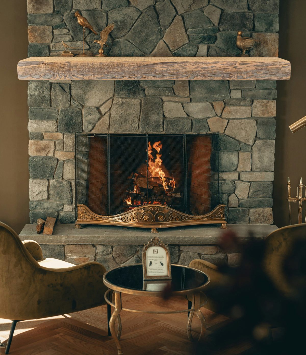 Reclaimed Wood Fireplace Mantel - Dakota Timber Co - Fireplace Mantels