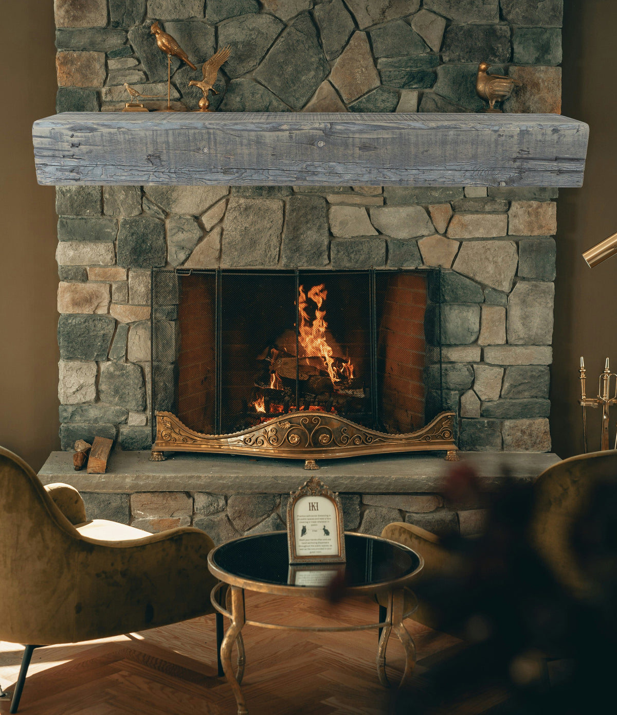 Reclaimed Wood Fireplace Mantel - Dakota Timber Co - Fireplace Mantels