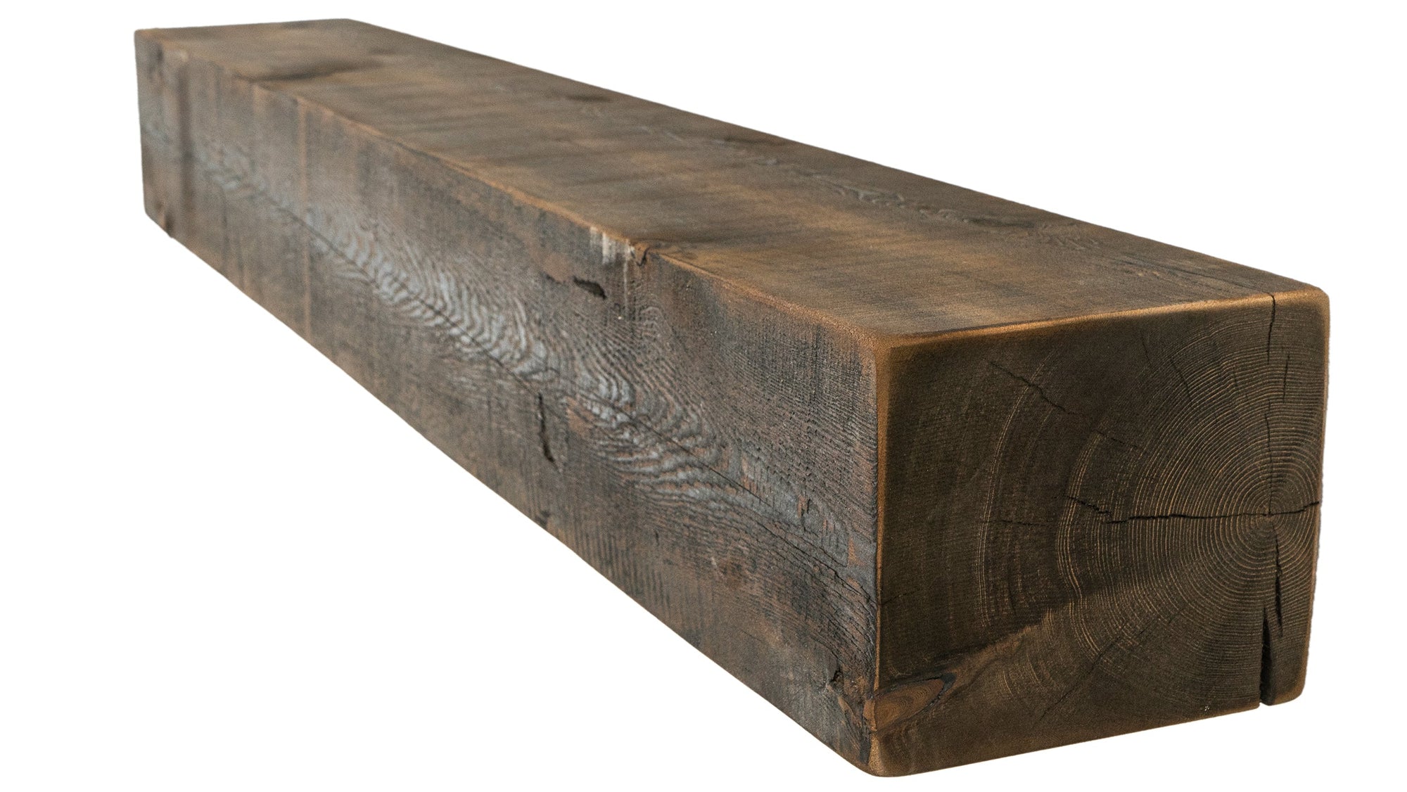 Reclaimed Wood Fireplace Mantel - Dakota Timber Co - Fireplace Mantels