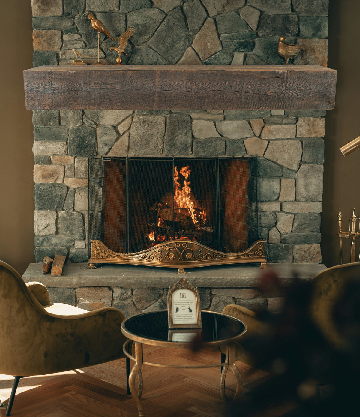 Reclaimed Wood Fireplace Mantel - Dakota Timber Co - Fireplace Mantels