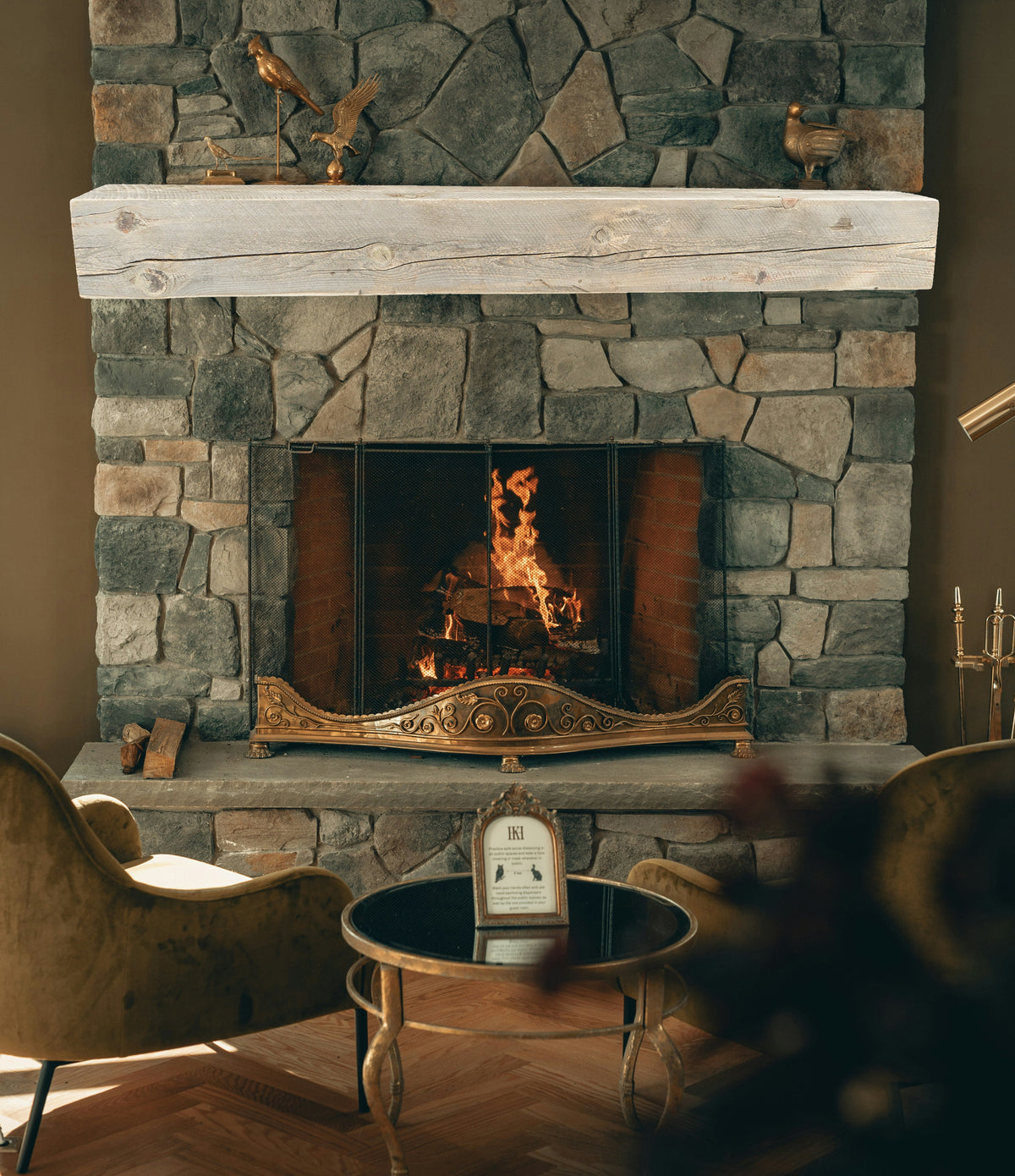 Reclaimed Wood Fireplace Mantel - Dakota Timber Co - Fireplace Mantels