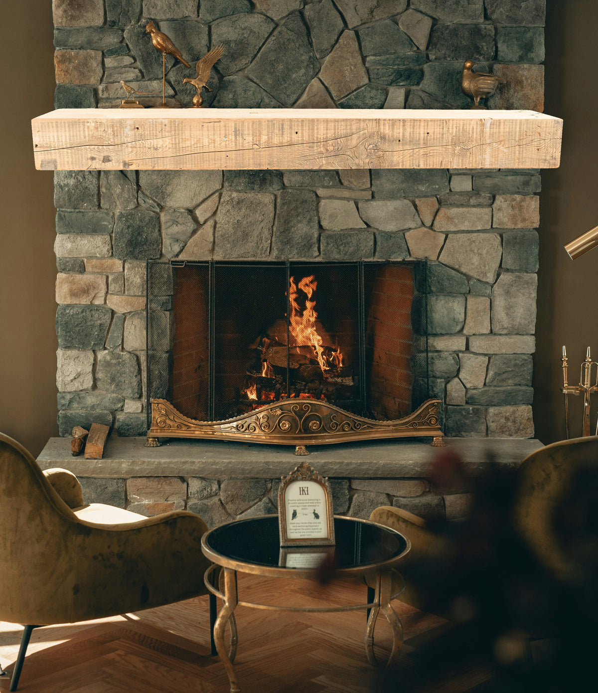 Reclaimed Wood Fireplace Mantel - Dakota Timber Co - Fireplace Mantels