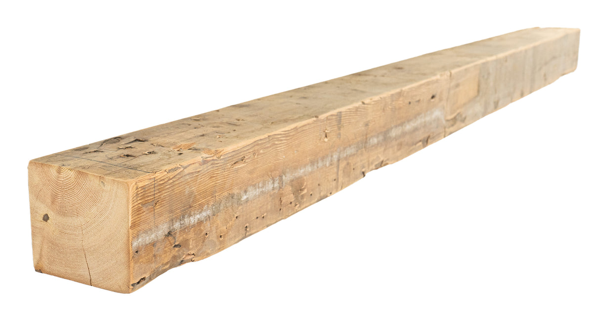 5.5&quot; x 6&quot; x 85.5&quot; Reclaimed Mantel