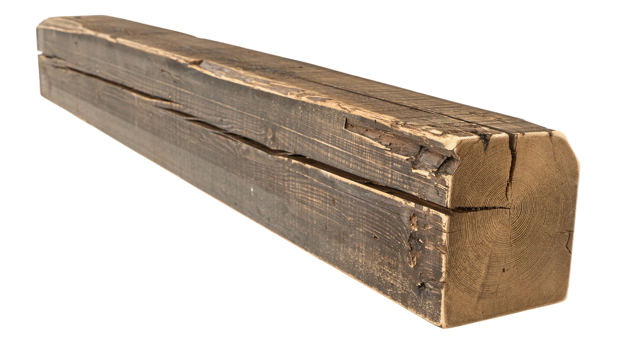 Reclaimed Wood Fireplace Mantel - Dakota Timber Co - Fireplace Mantels