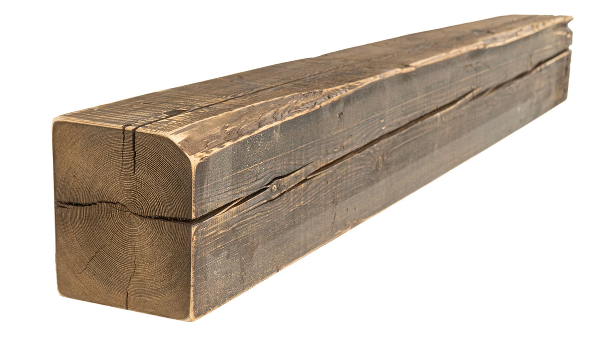 Reclaimed Wood Fireplace Mantel - Dakota Timber Co - Fireplace Mantels
