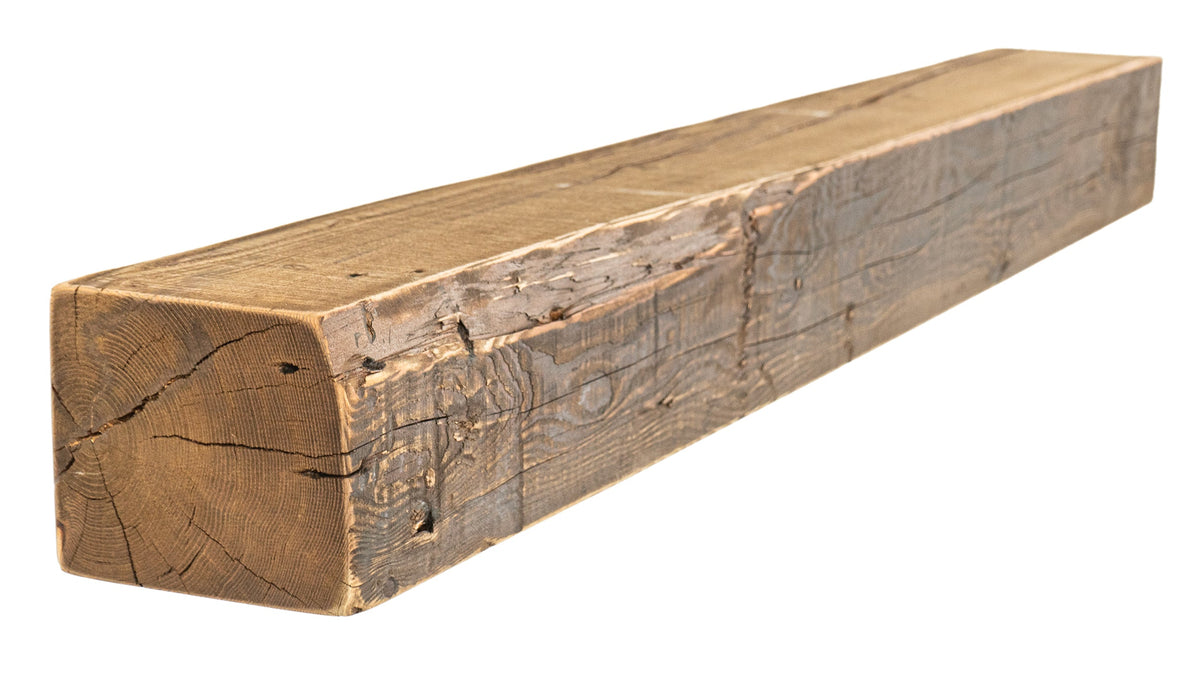 Reclaimed Wood Fireplace Mantel - Dakota Timber Co - Fireplace Mantels