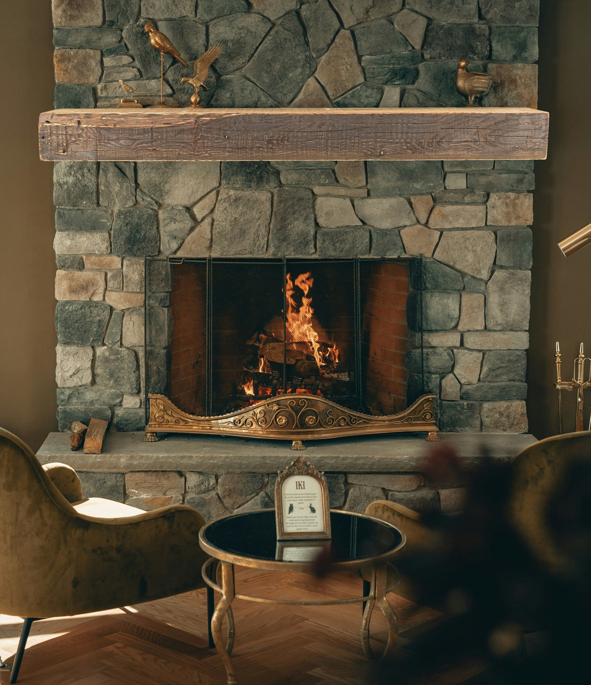 Reclaimed Wood Fireplace Mantel - Dakota Timber Co - Fireplace Mantels