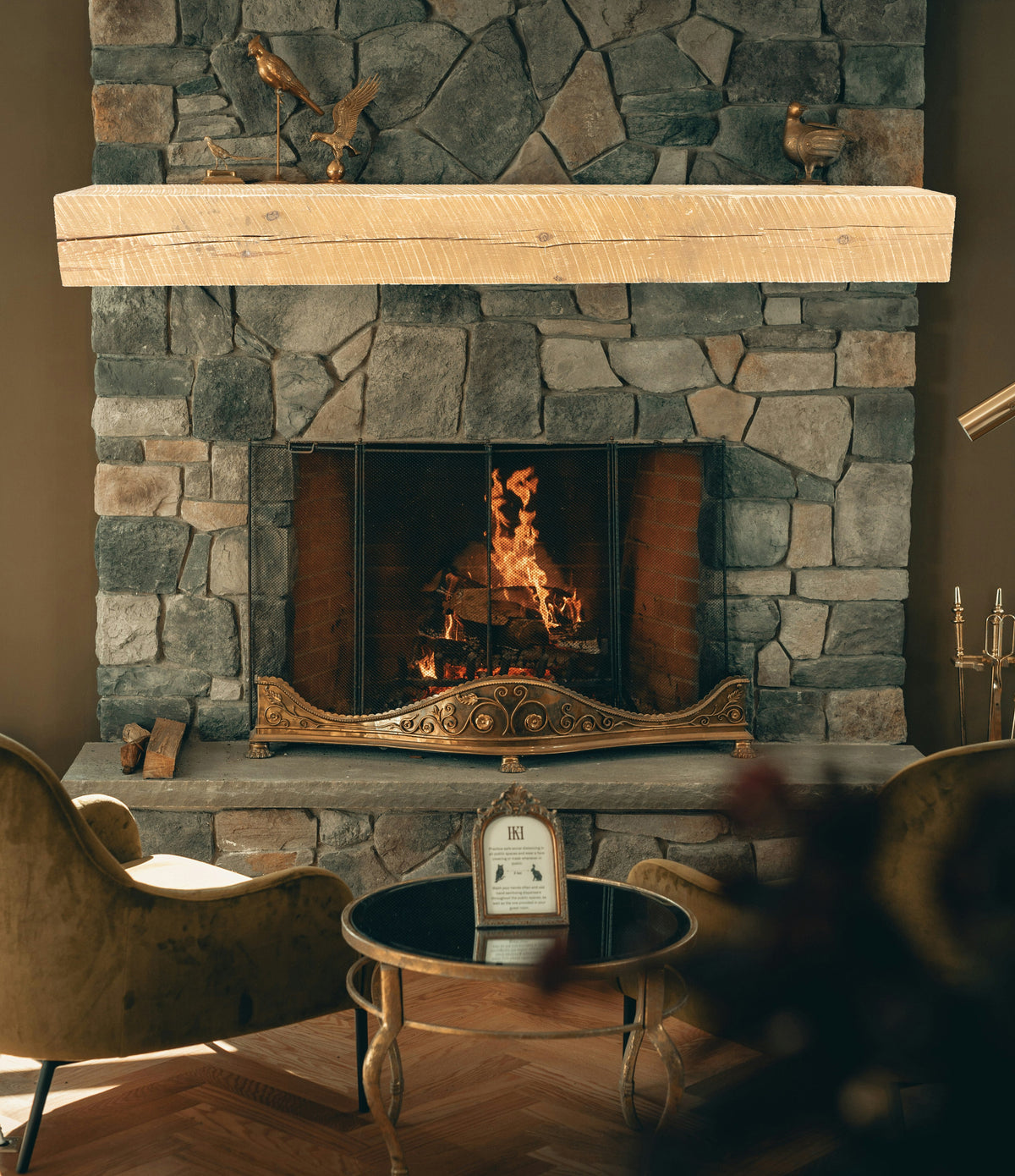 Reclaimed Wood Fireplace Mantel - Dakota Timber Co - Fireplace Mantels