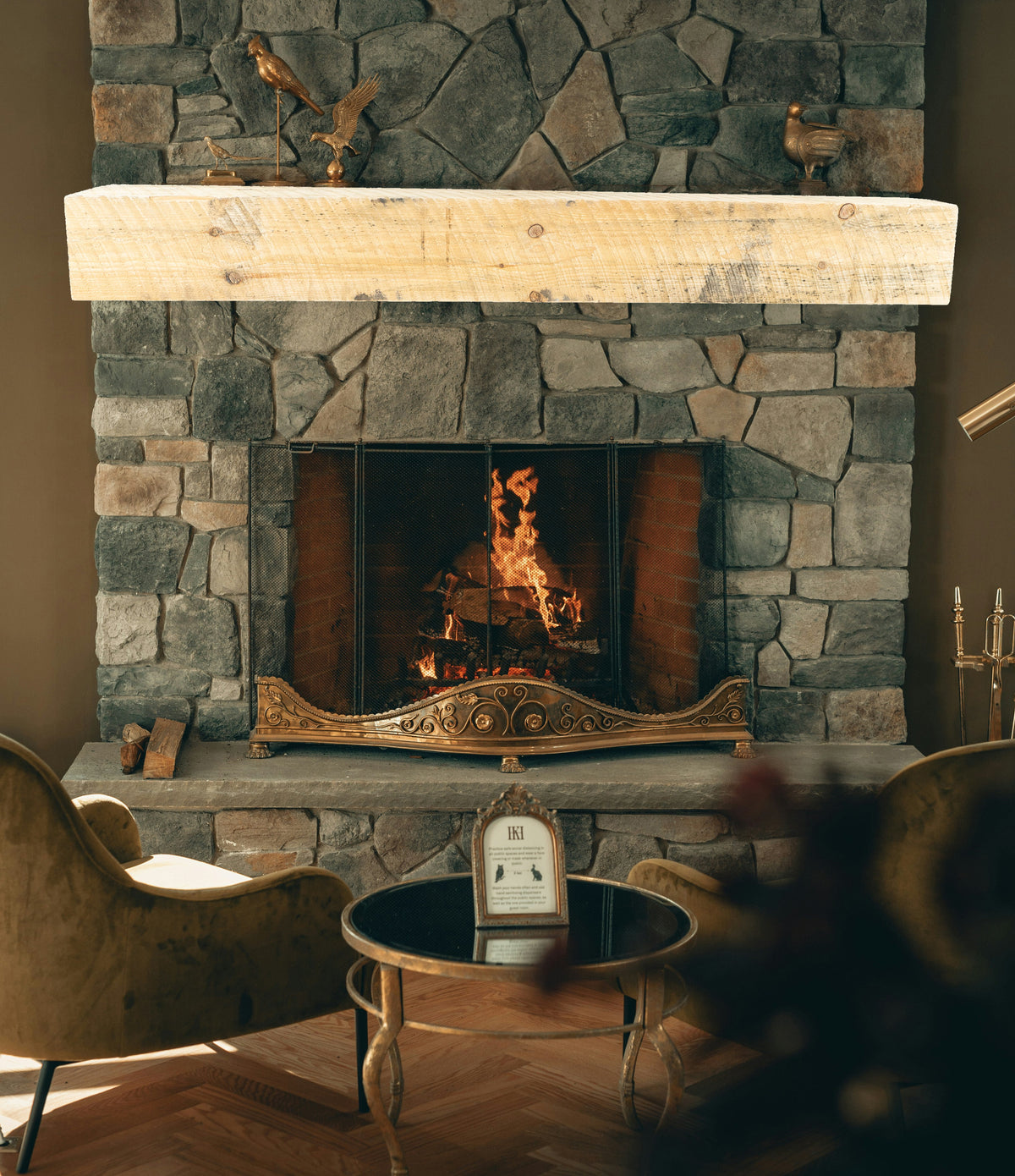 Reclaimed Wood Fireplace Mantel - Dakota Timber Co - Fireplace Mantels