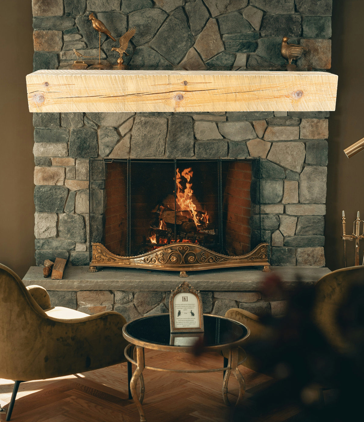 Reclaimed Wood Fireplace Mantel - Dakota Timber Co - Fireplace Mantels