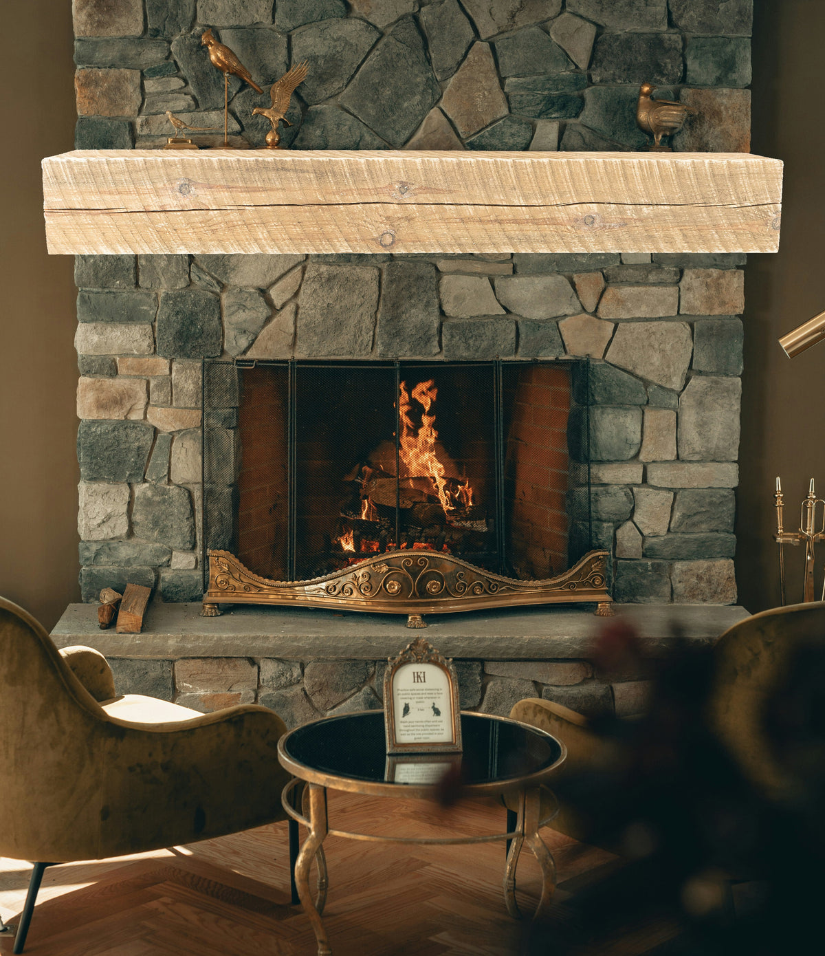 Reclaimed Wood Fireplace Mantel - Dakota Timber Co - Fireplace Mantels