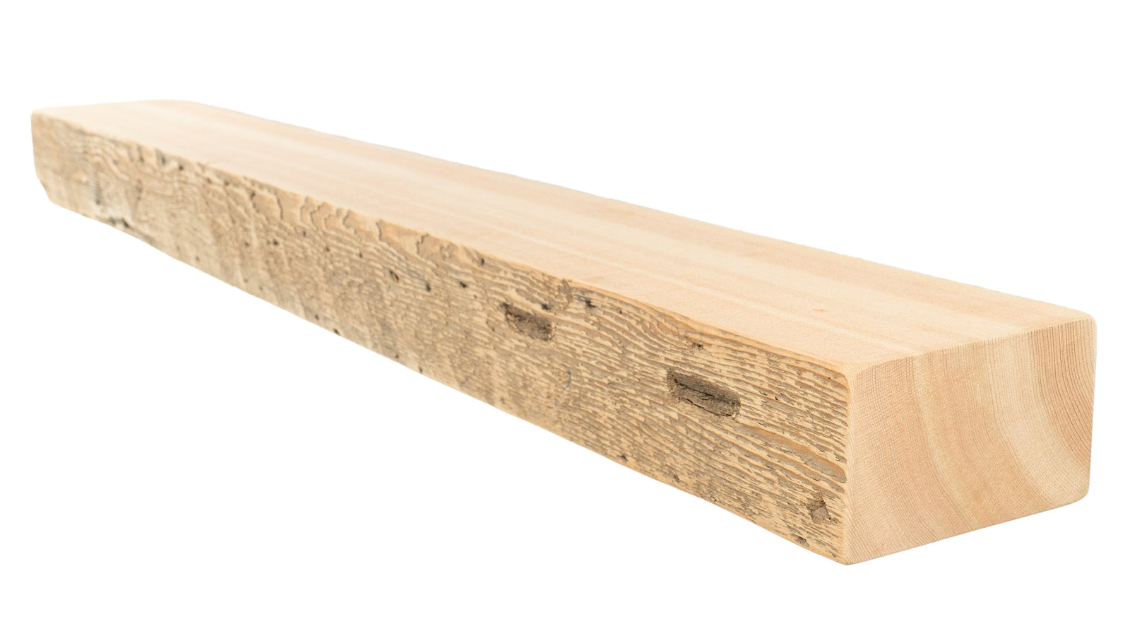 Reclaimed Resawn Wood Fireplace Mantel - Dakota Timber Co - Fireplace Mantels