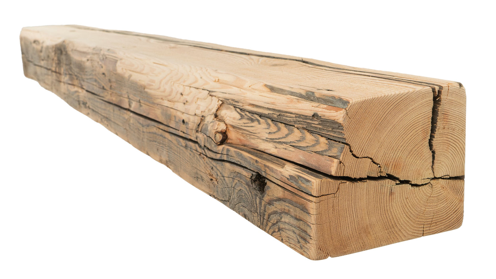 Reclaimed Wood Fireplace Mantel - Dakota Timber Co - Fireplace Mantels