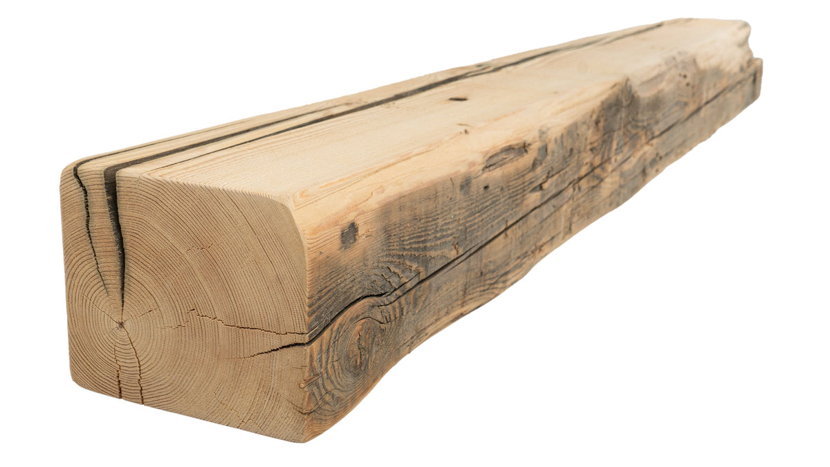 Reclaimed Wood Fireplace Mantel - Dakota Timber Co - Fireplace Mantels