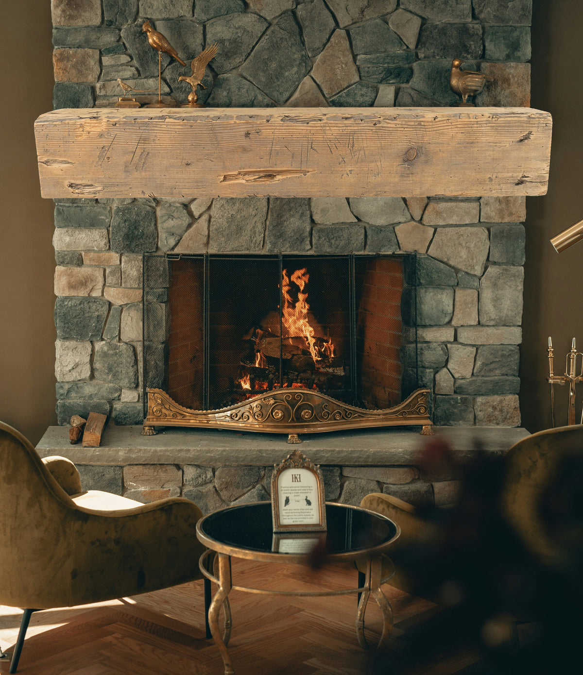 Reclaimed Wood Fireplace Mantel - Dakota Timber Co - Fireplace Mantels