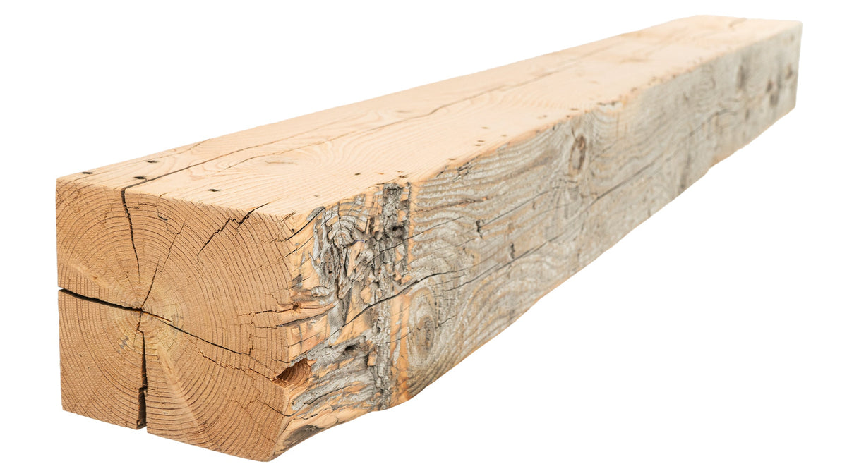 Reclaimed Wood Fireplace Mantel - Dakota Timber Co - Fireplace Mantels