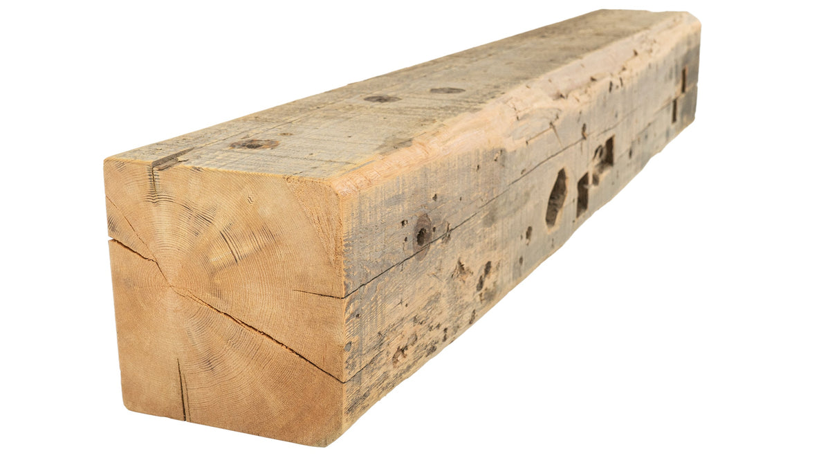 Reclaimed Wood Fireplace Mantel - Dakota Timber Co - Fireplace Mantels